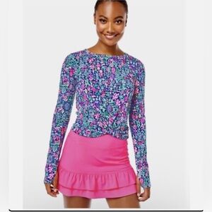 LILLY PULITZER Oden Long Sleeve top  LUXLETIC  XS